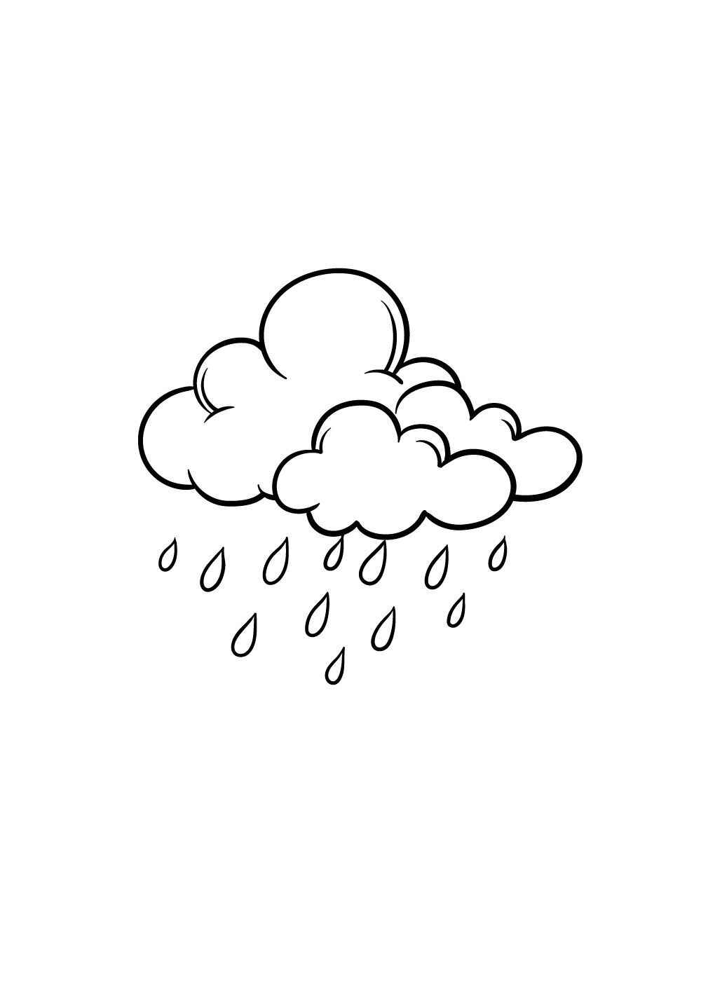 Regen Ausmalbilder 574