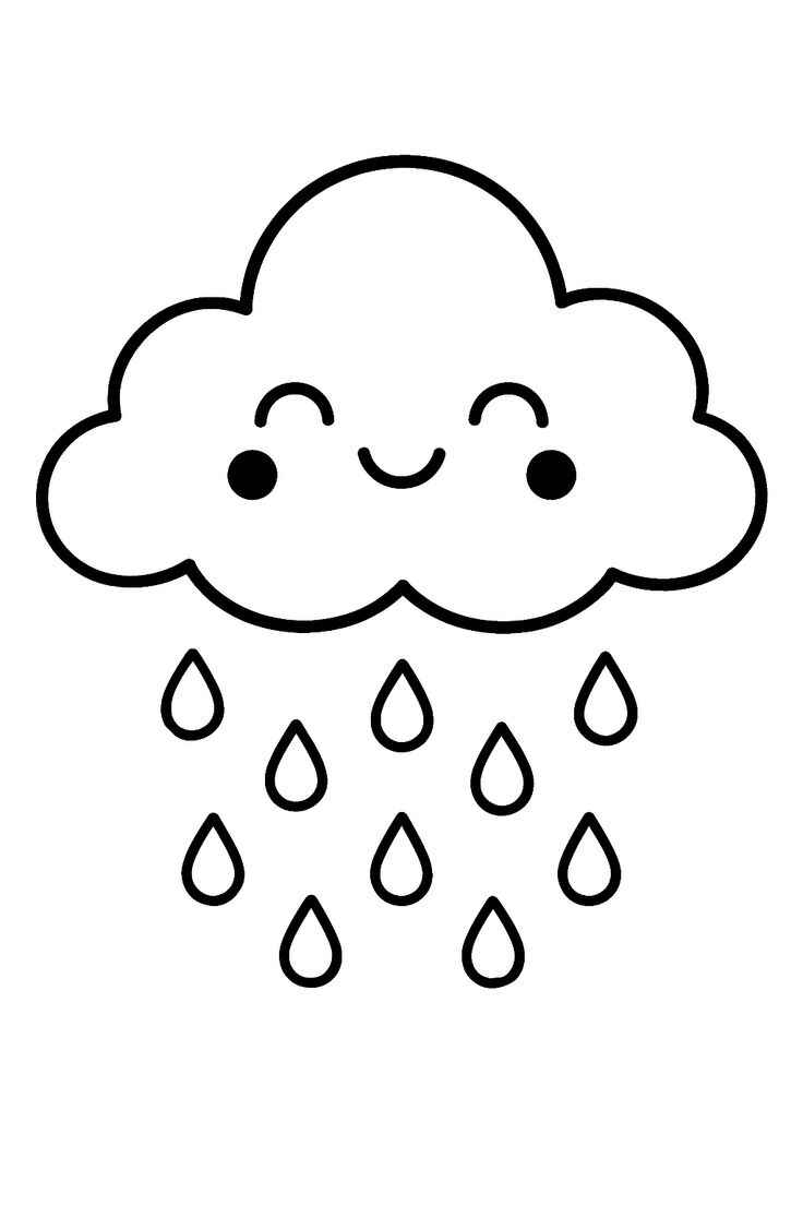 Regen Ausmalbilder 670