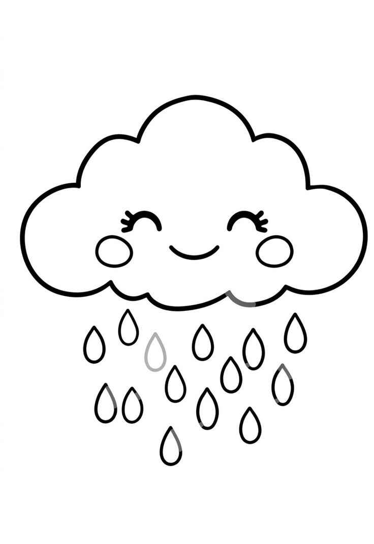 Regen Ausmalbilder 683