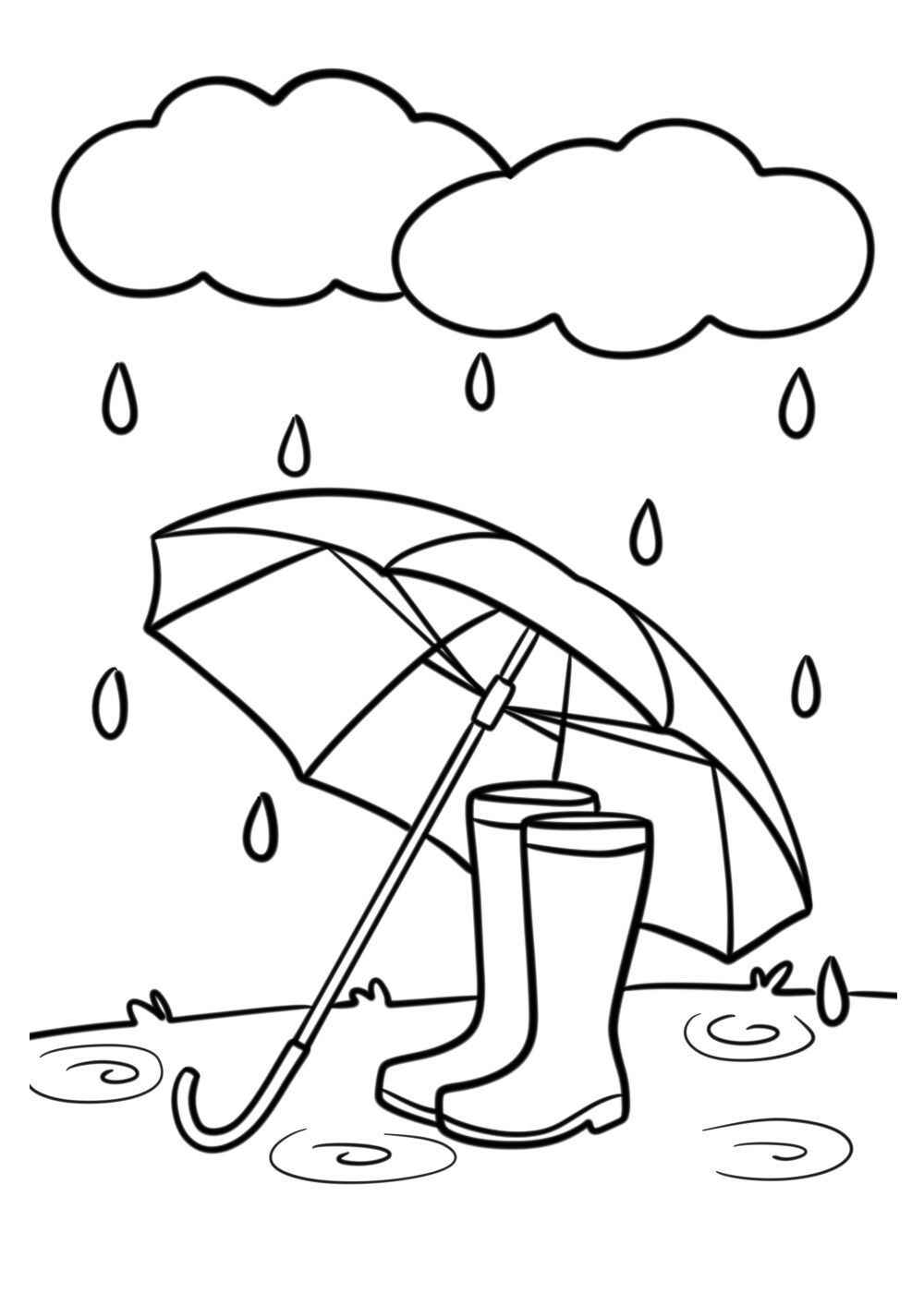 Regen Ausmalbilder 837