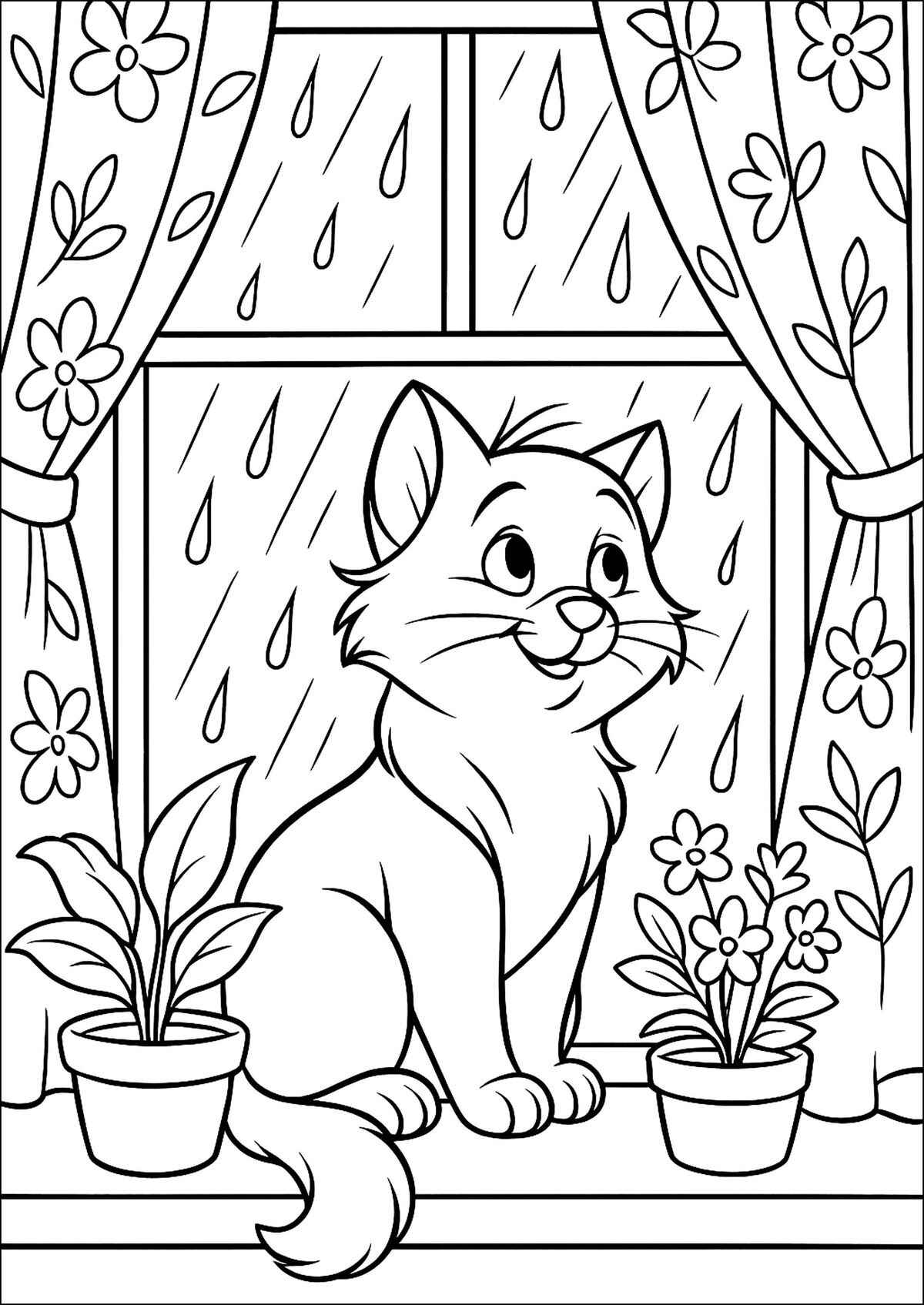 Regen Ausmalbilder 907