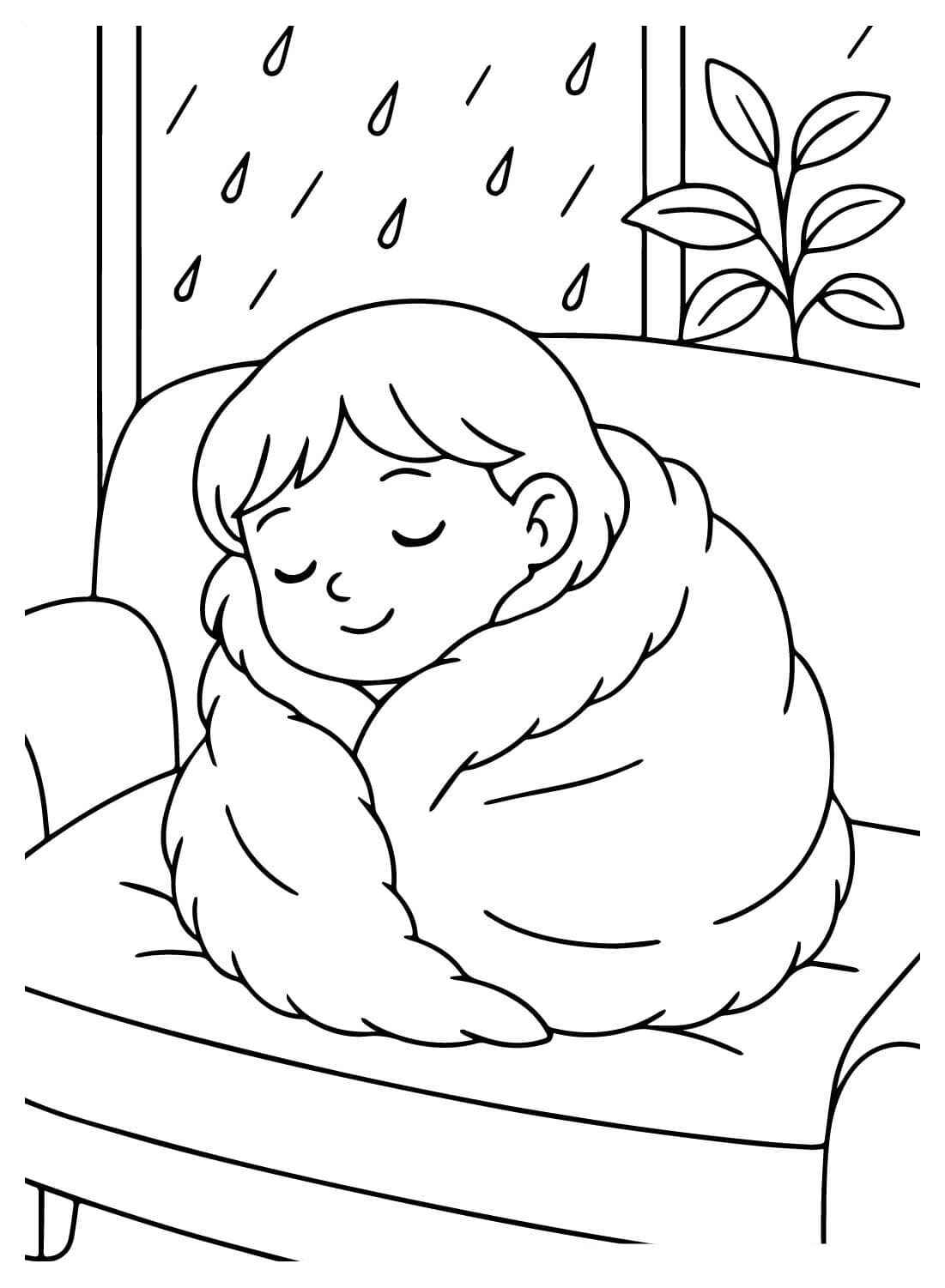 Regen Ausmalbilder 977