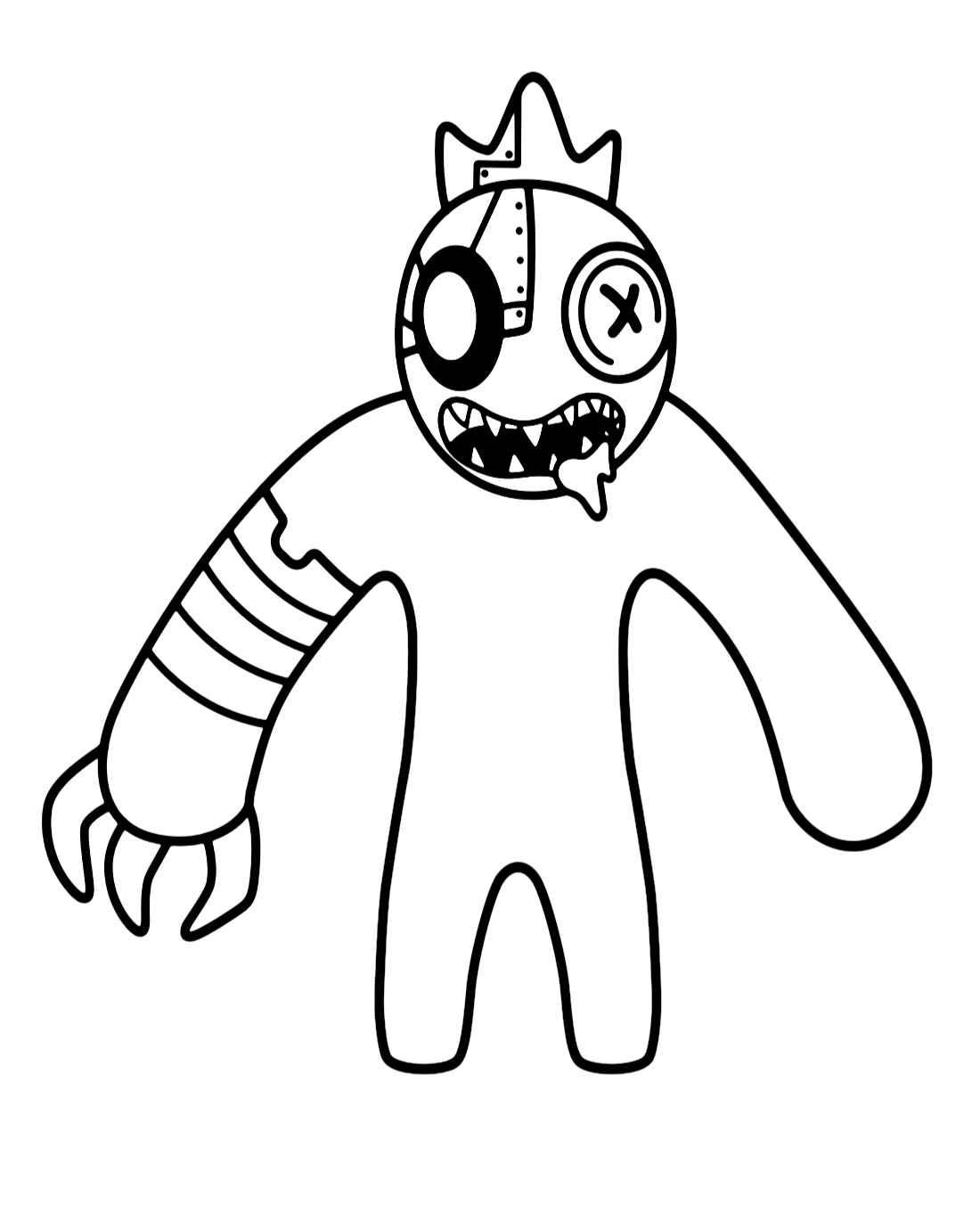 Regenbogen Freunde Ausmalbilder 040