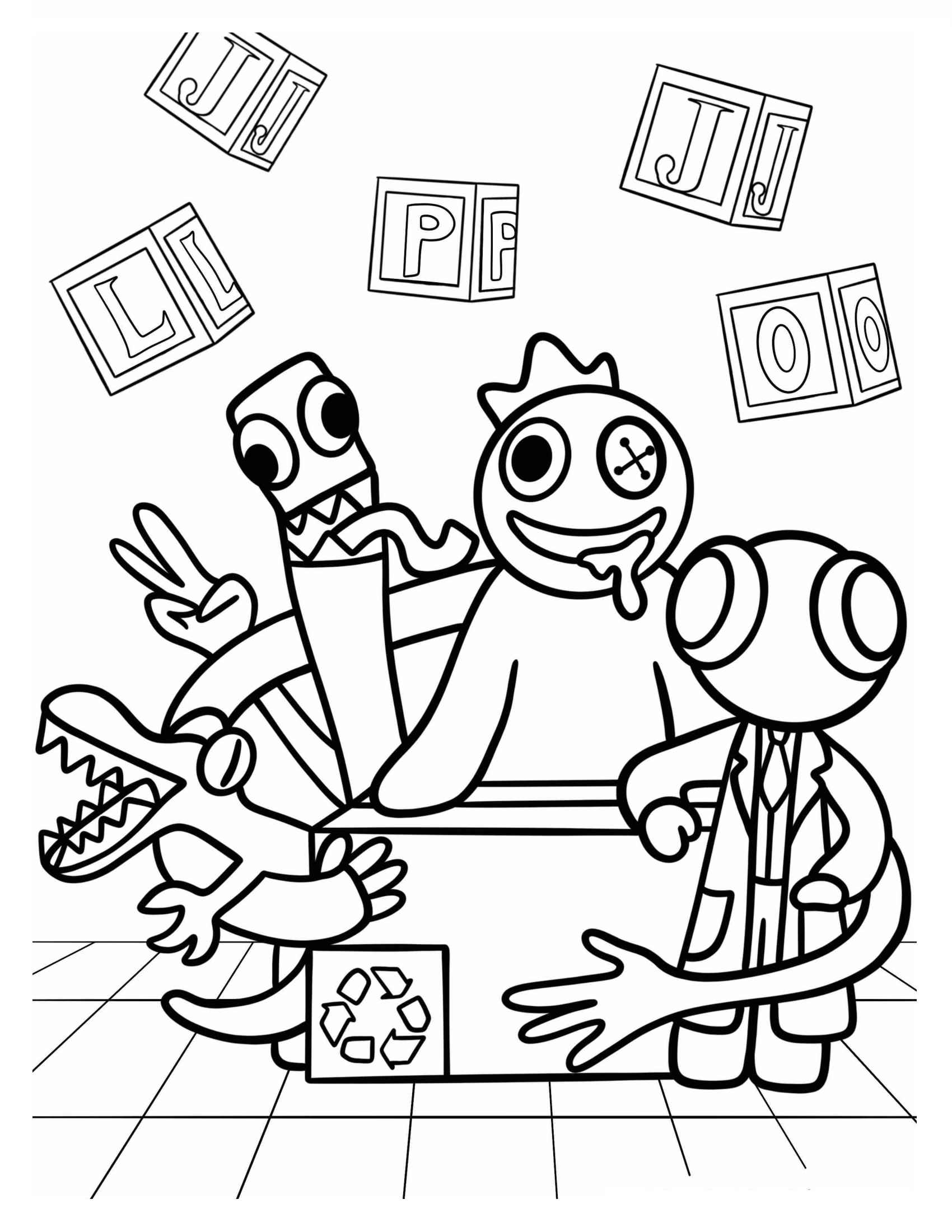 Regenbogen Freunde Ausmalbilder 310