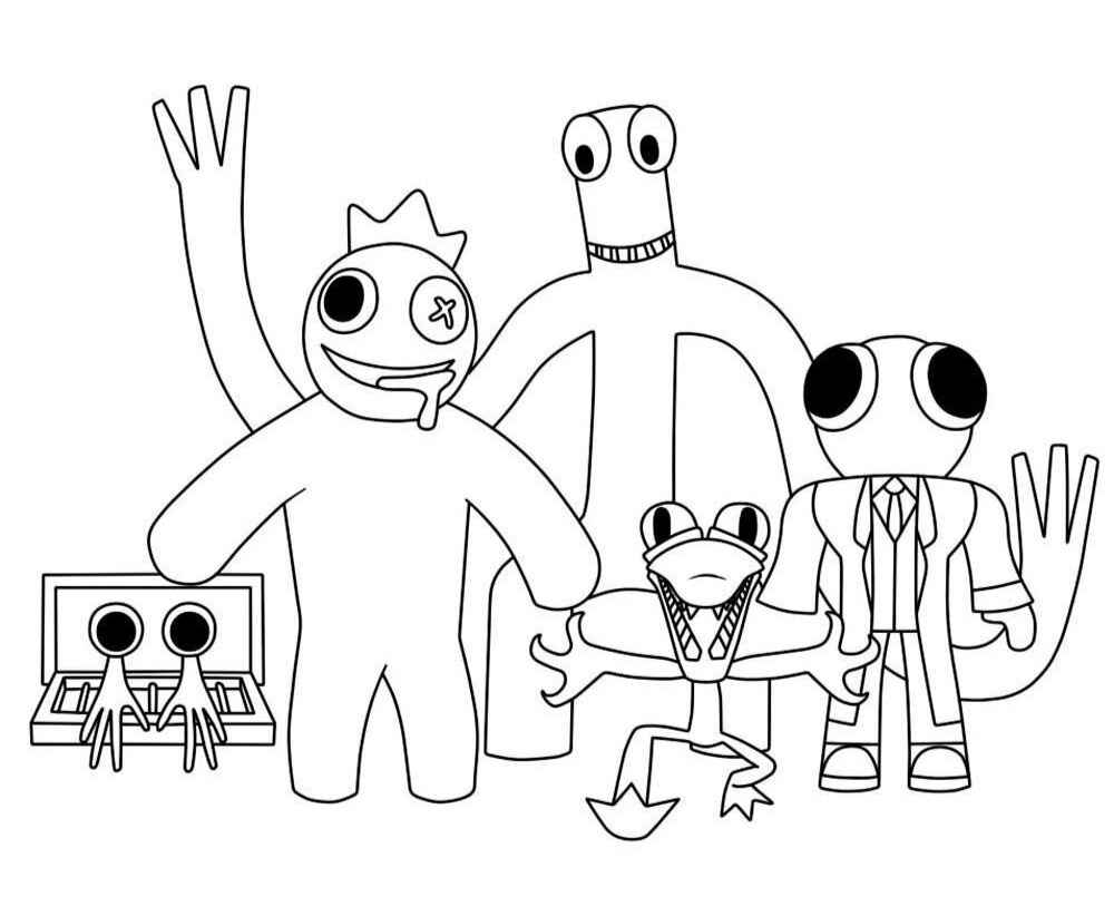 Regenbogen Freunde Ausmalbilder 969