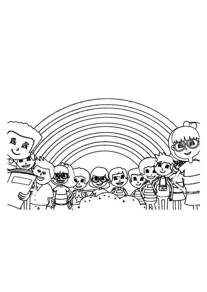 Regenbogen Ausmalbilder 097
