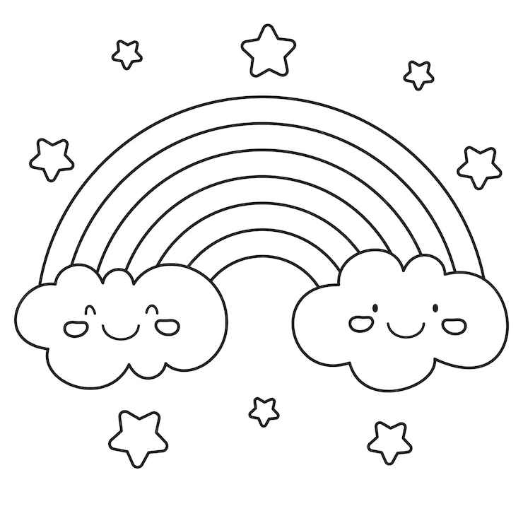 Regenbogen Ausmalbilder 345