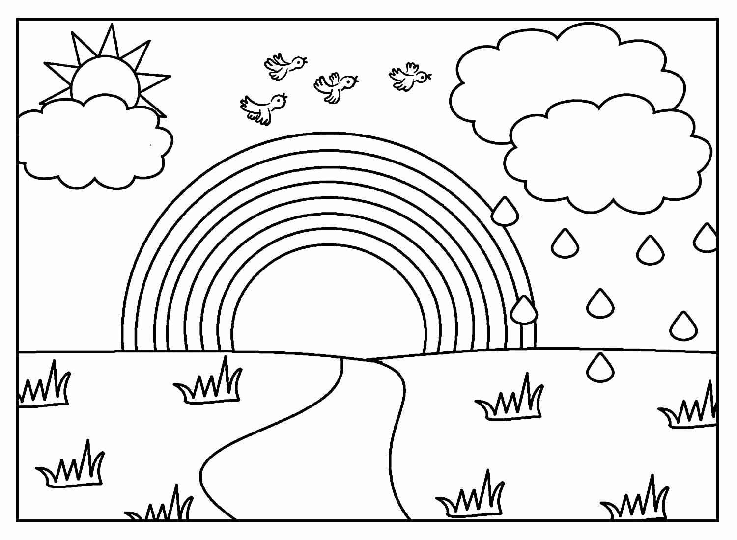 Regenbogen Ausmalbilder 748
