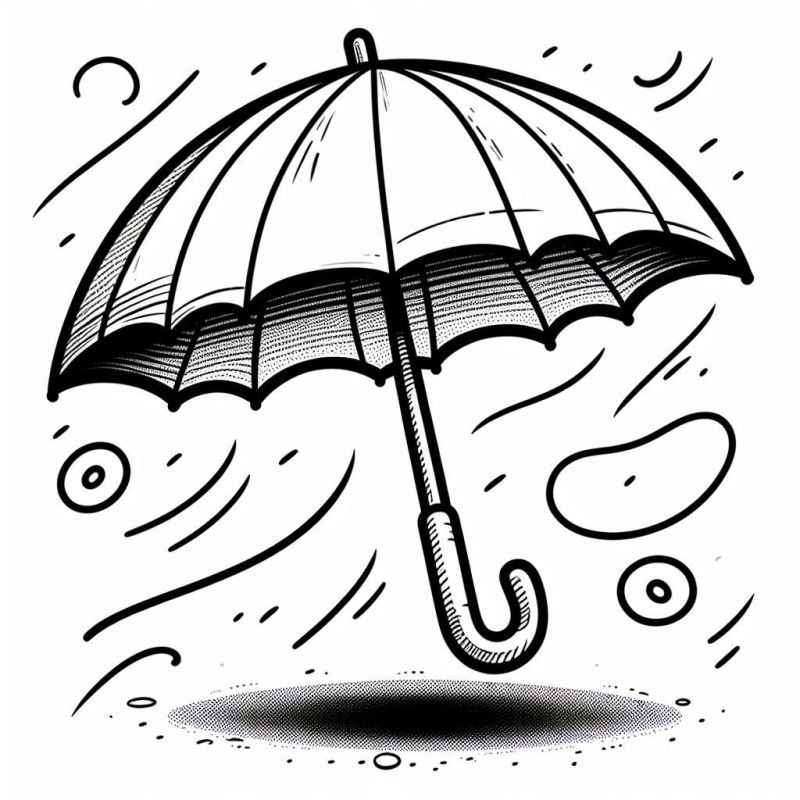 Regenschirm Ausmalbilder 177