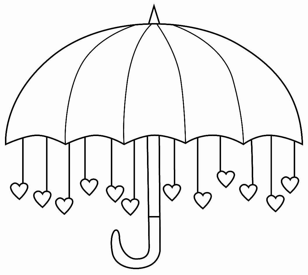 Regenschirm Ausmalbilder 833