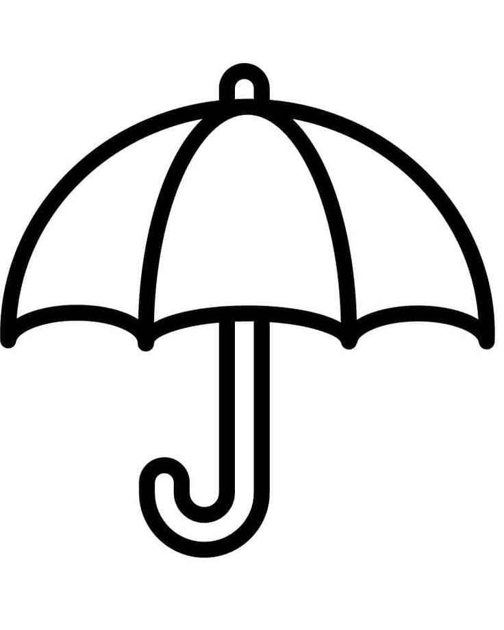 Regenschirm Ausmalbilder 843