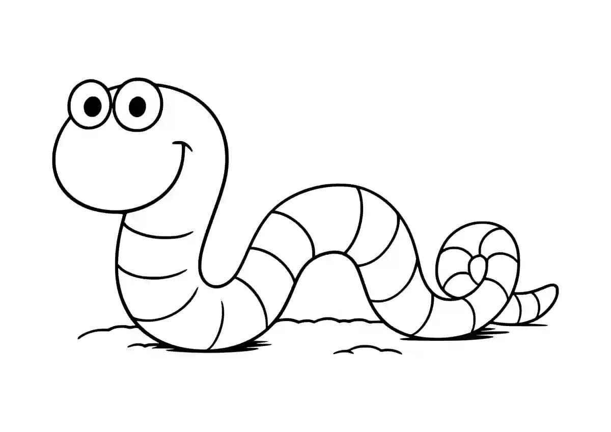 Regenwurm Ausmalbilder 242