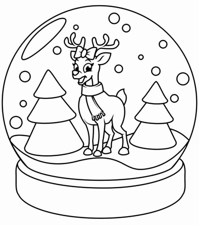 Rentier Ausmalbilder 056