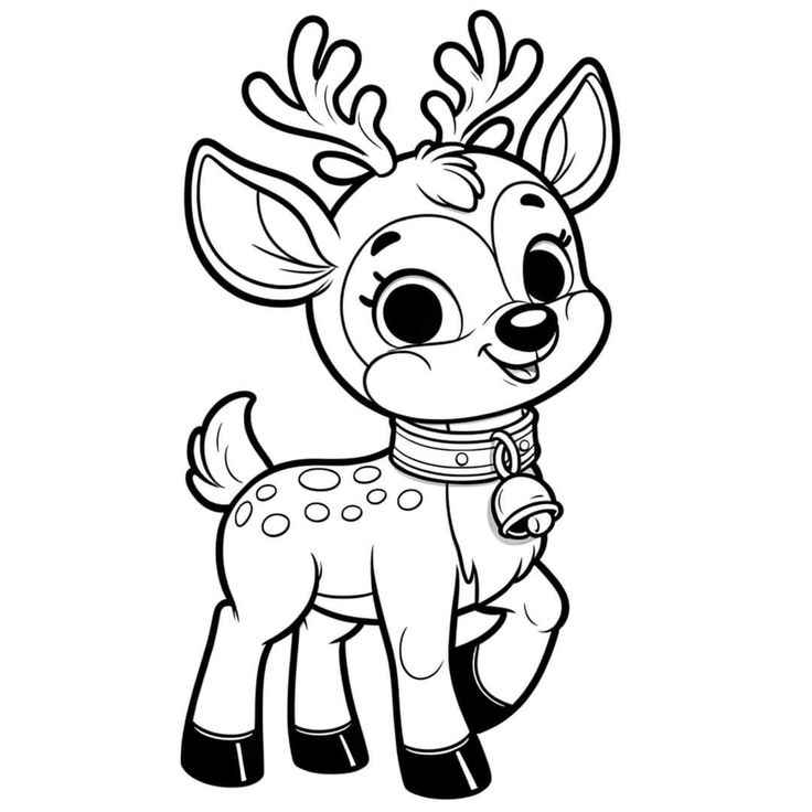 Rentier Ausmalbilder 121