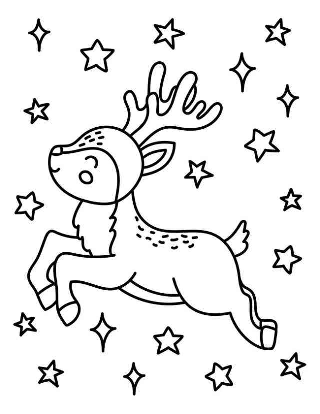 Rentier Ausmalbilder 146