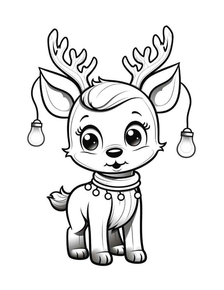 Rentier Ausmalbilder 248