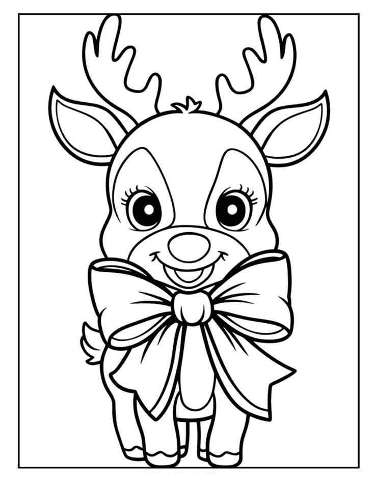 Rentier Ausmalbilder 285