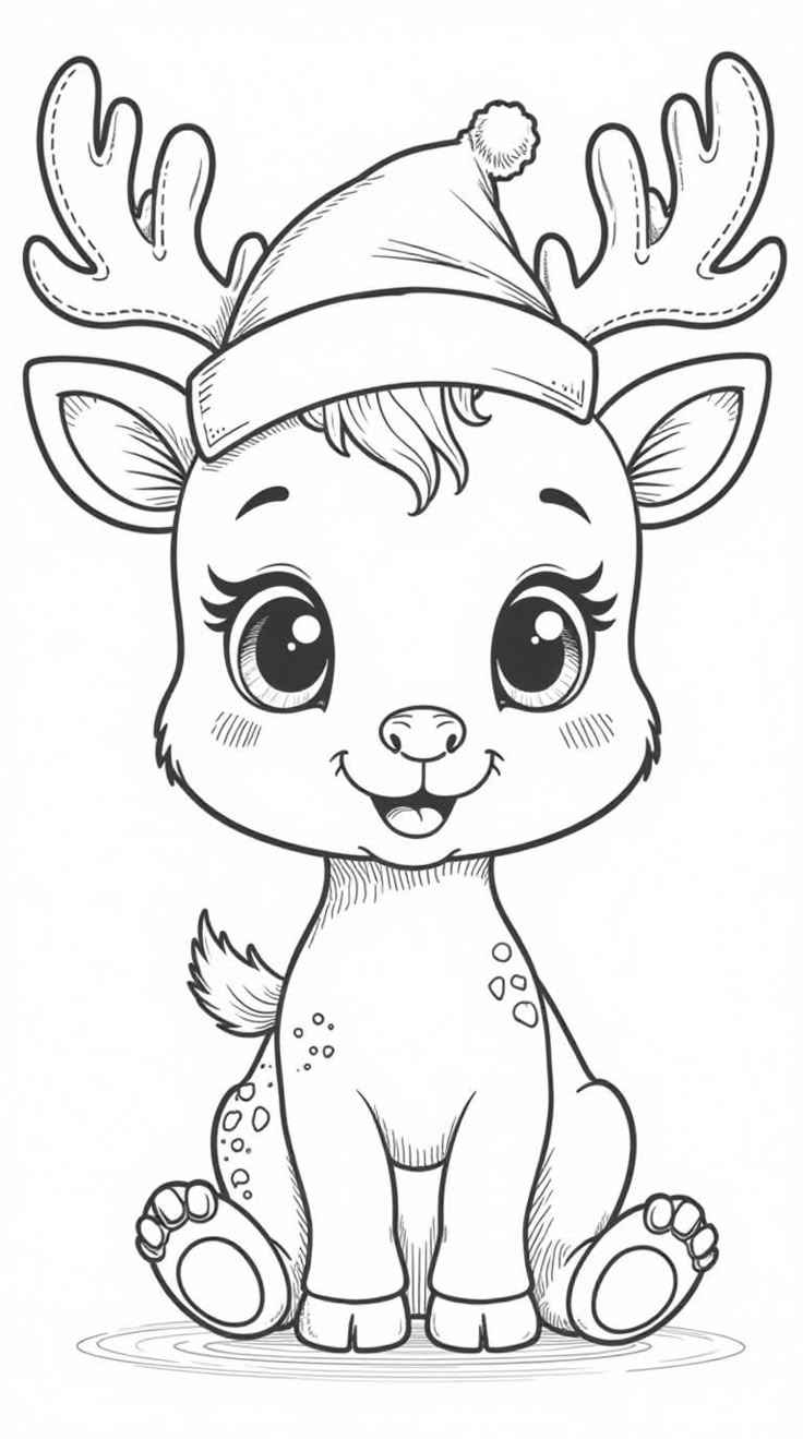 Rentier Ausmalbilder 431