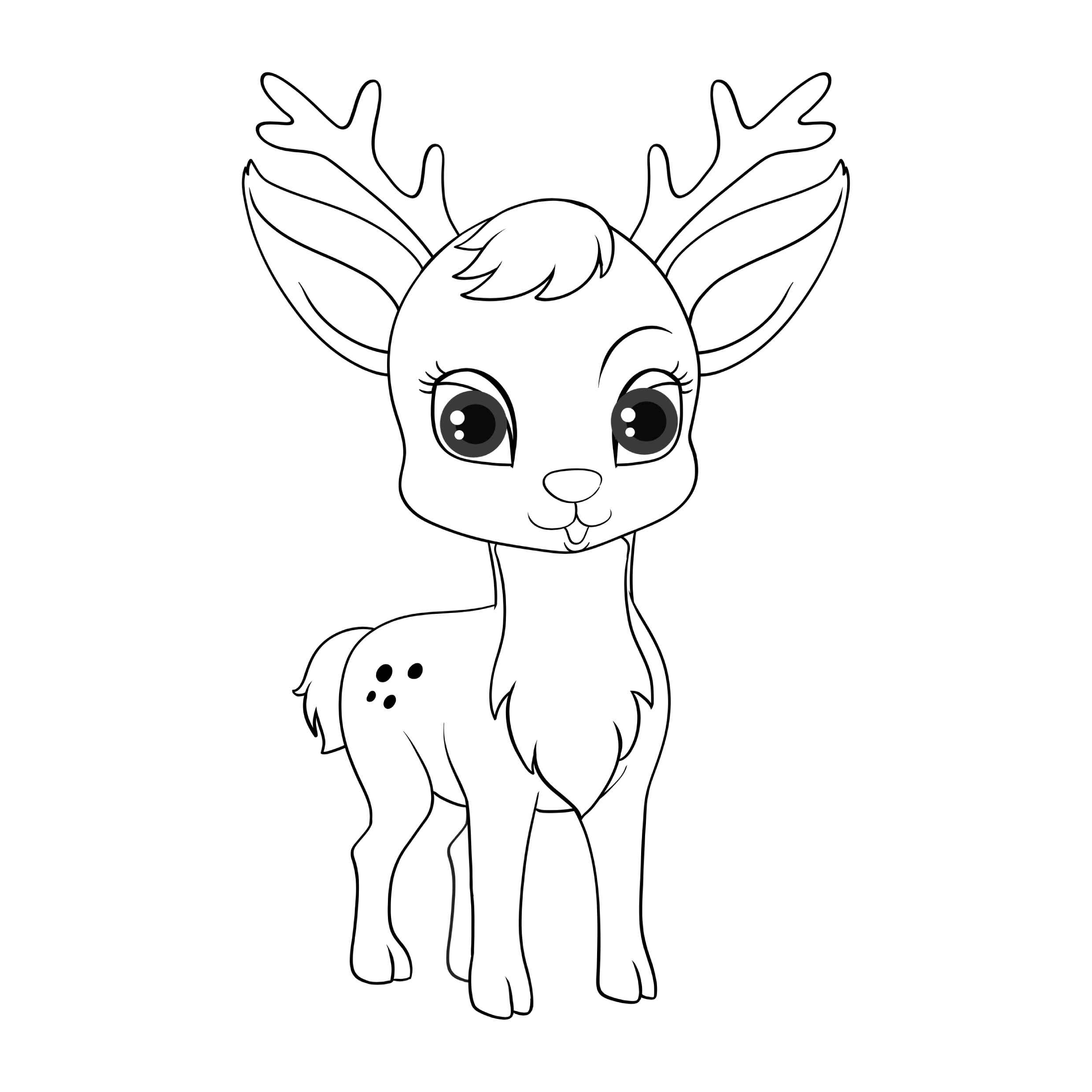 Rentier Ausmalbilder 473