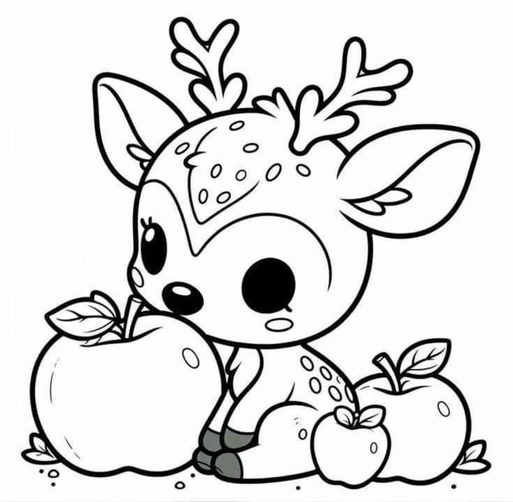 Rentier Ausmalbilder 626