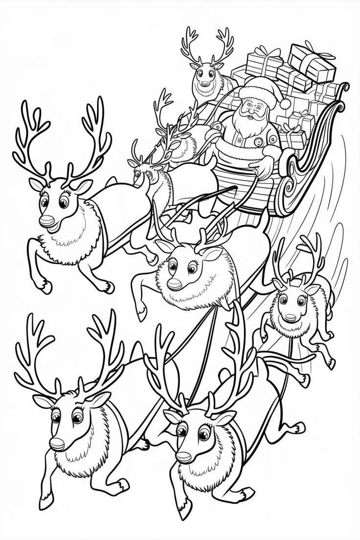 Rentier Ausmalbilder 775