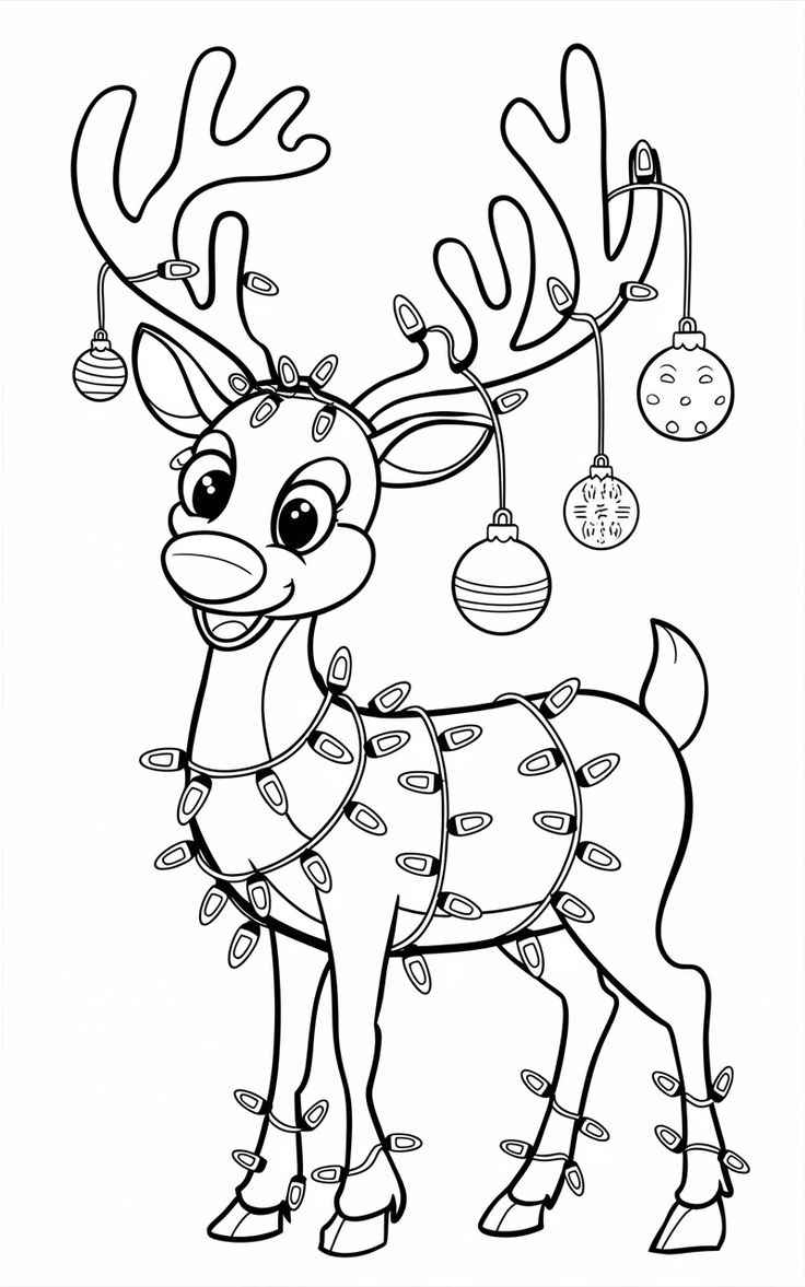 Rentier Ausmalbilder 799