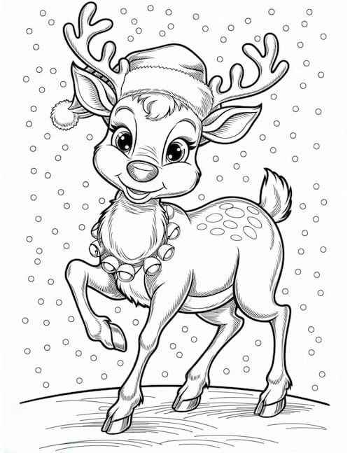 Rentier Ausmalbilder 880