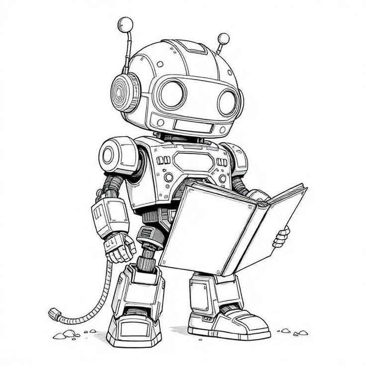 Roboter Ausmalbilder 017