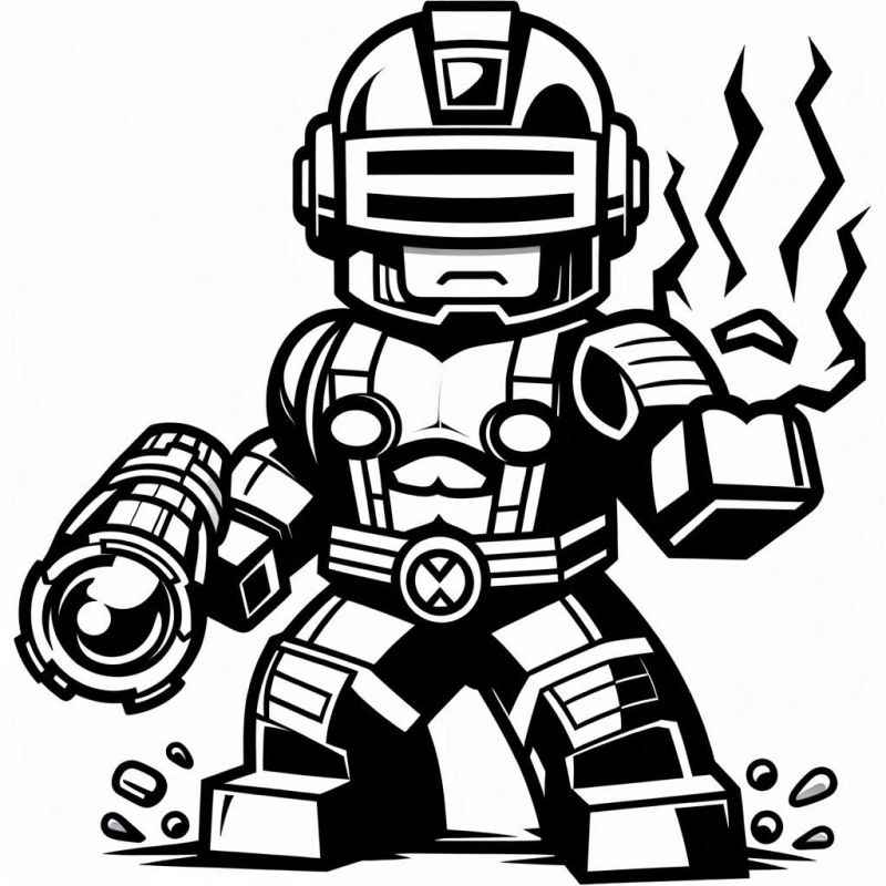 Roboter Ausmalbilder 021