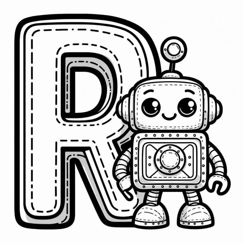 Roboter Ausmalbilder 129