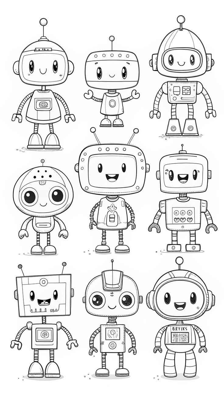 Roboter Ausmalbilder 151