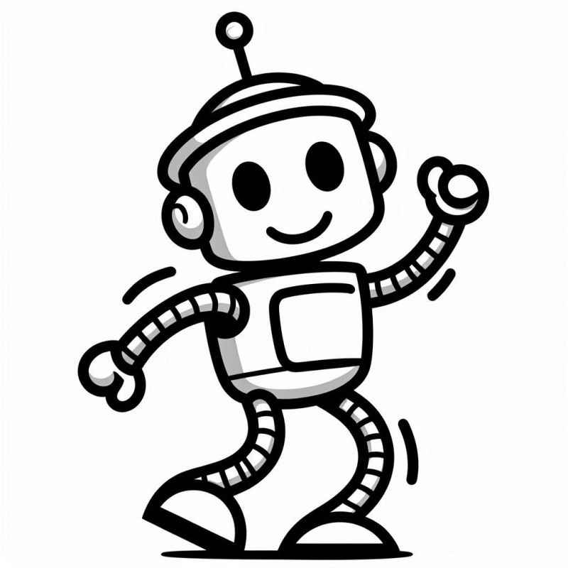 Roboter Ausmalbilder 174