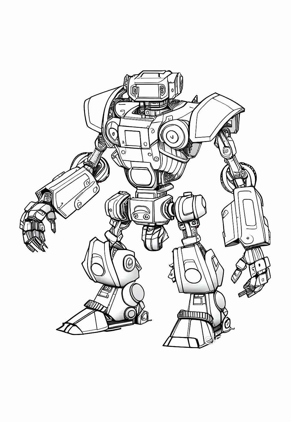 Roboter Ausmalbilder 184