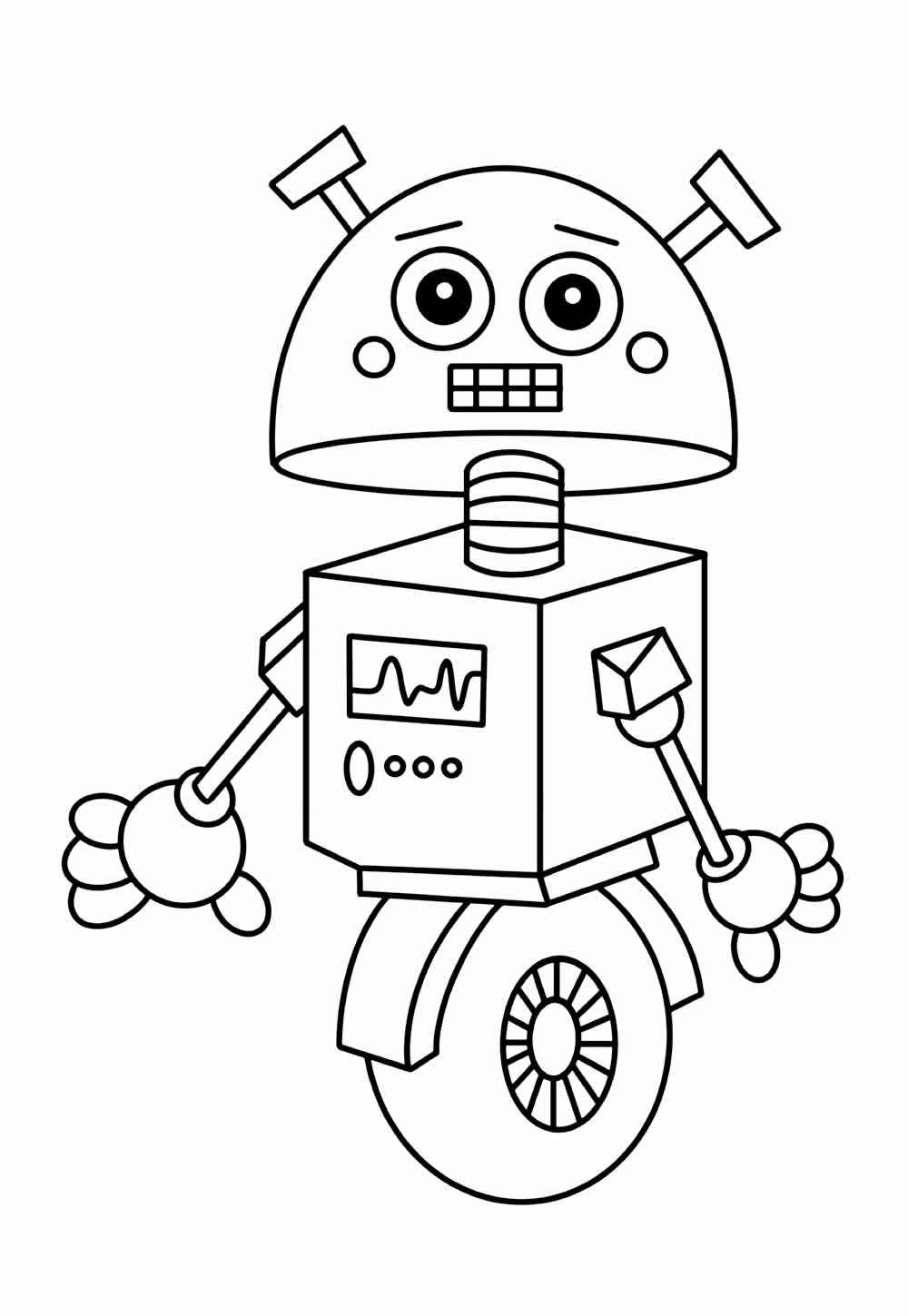 Roboter Ausmalbilder 457