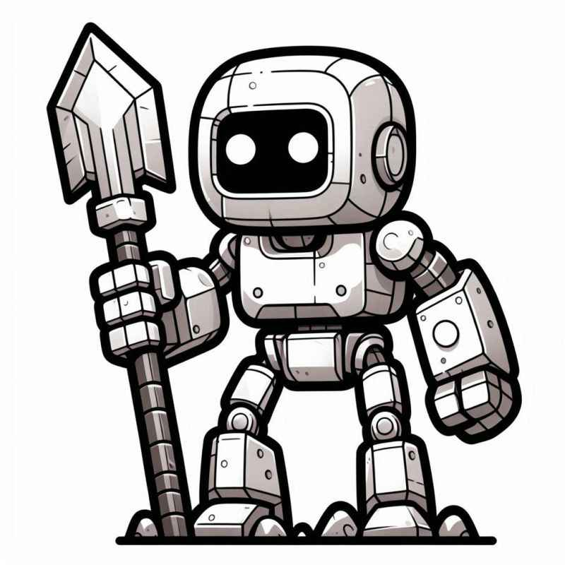 Roboter Ausmalbilder 482