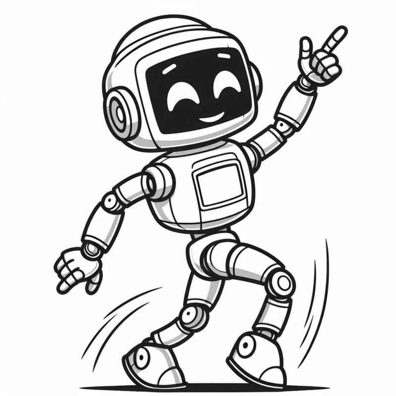 Roboter Ausmalbilder 525