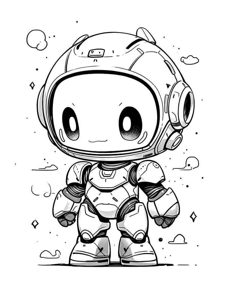 Roboter Ausmalbilder 719