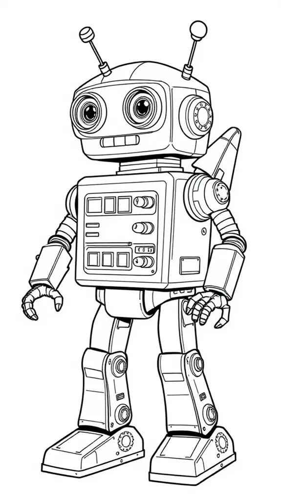 Roboter Ausmalbilder 724