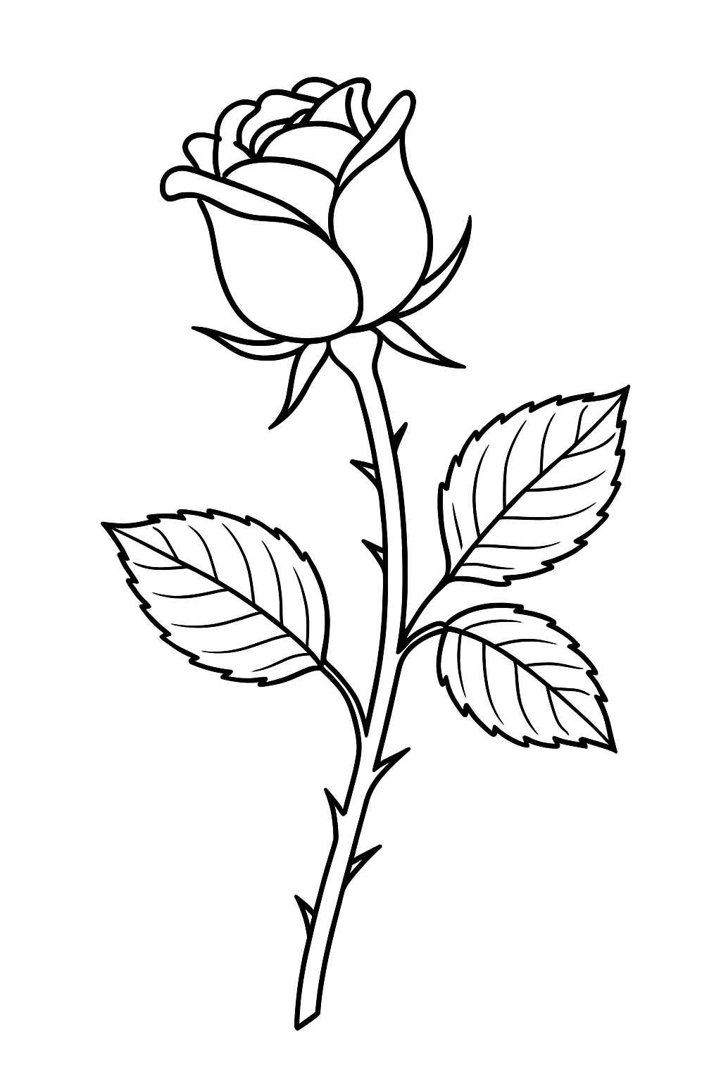 Rosen Ausmalbilder 077