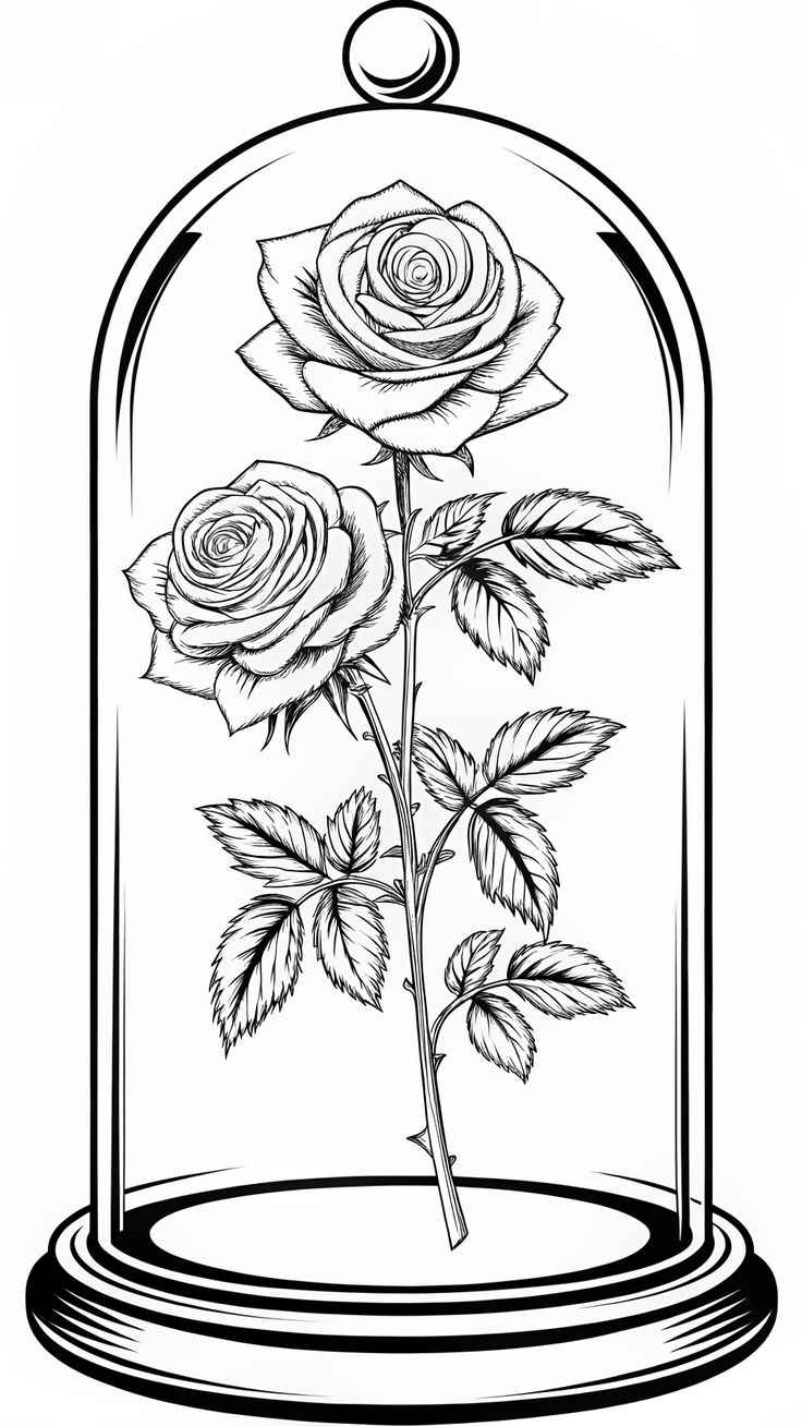 Rosen Ausmalbilder 382