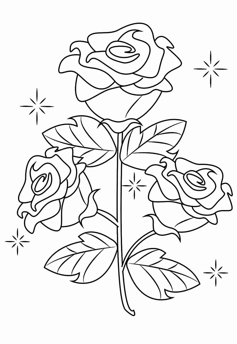 Rosen Ausmalbilder 399