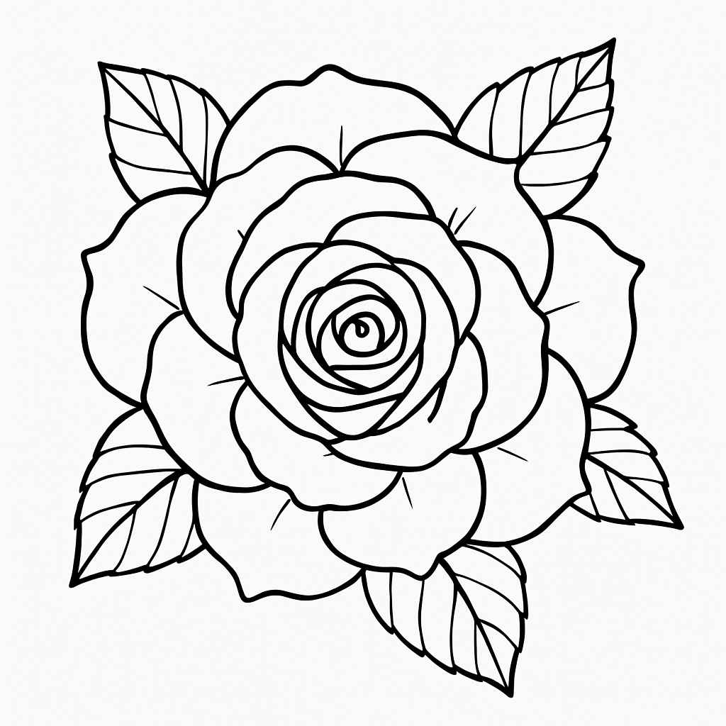 Rosen Ausmalbilder 415