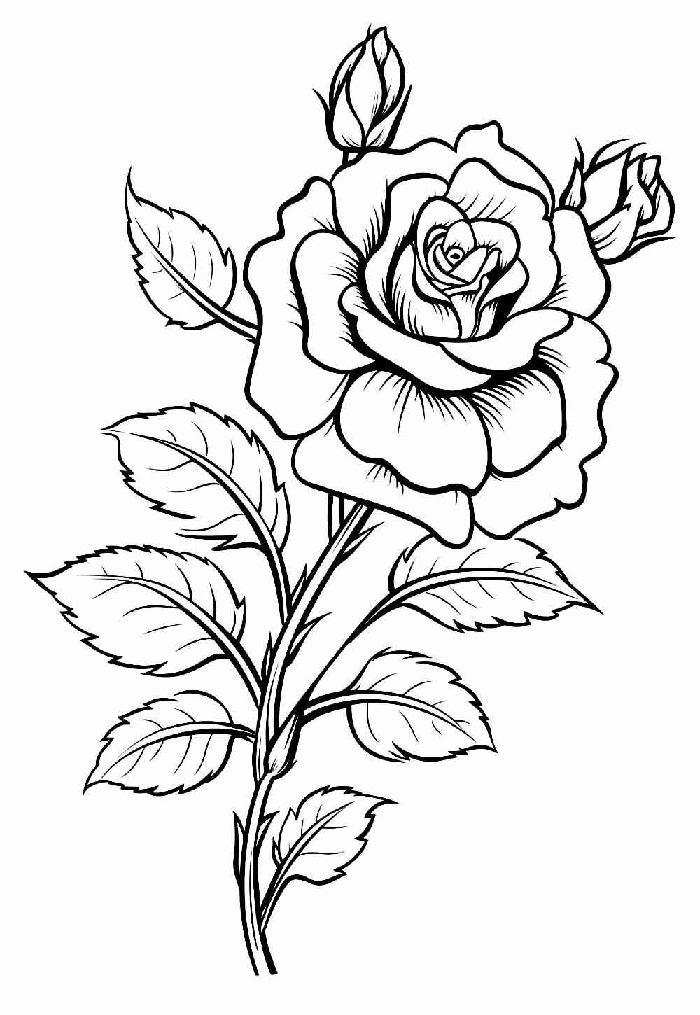 Rosen Ausmalbilder 594