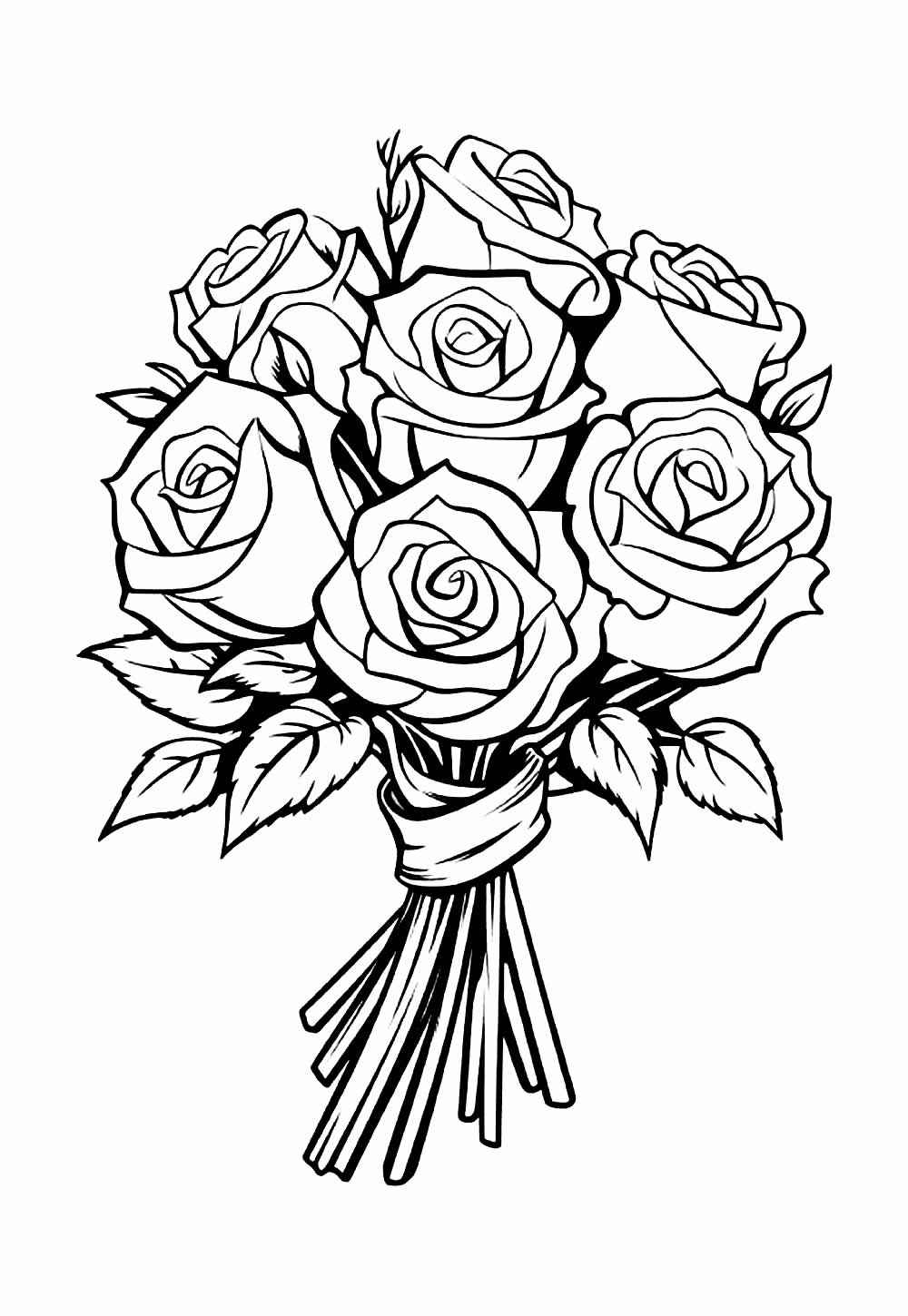 Rosen Ausmalbilder 670