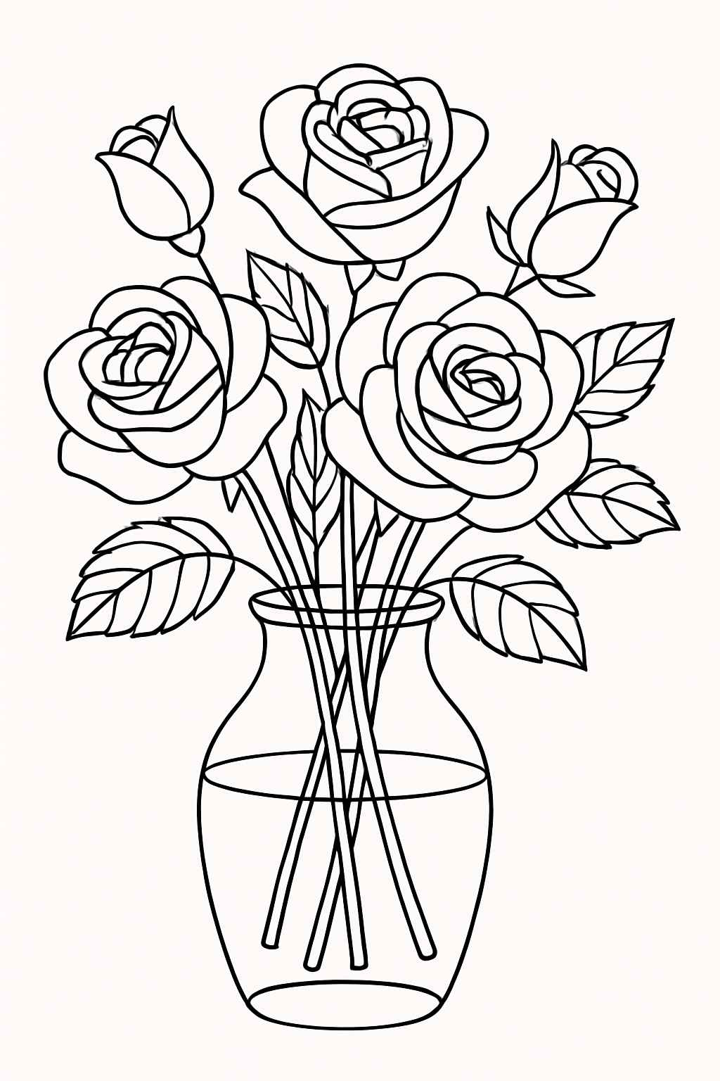 Rosen Ausmalbilder 888