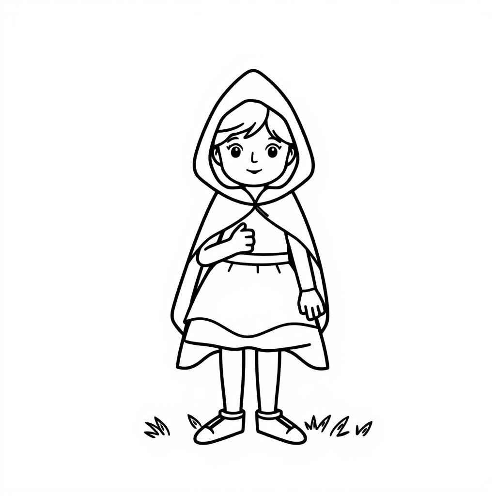 Rotkäppchen Ausmalbilder 043