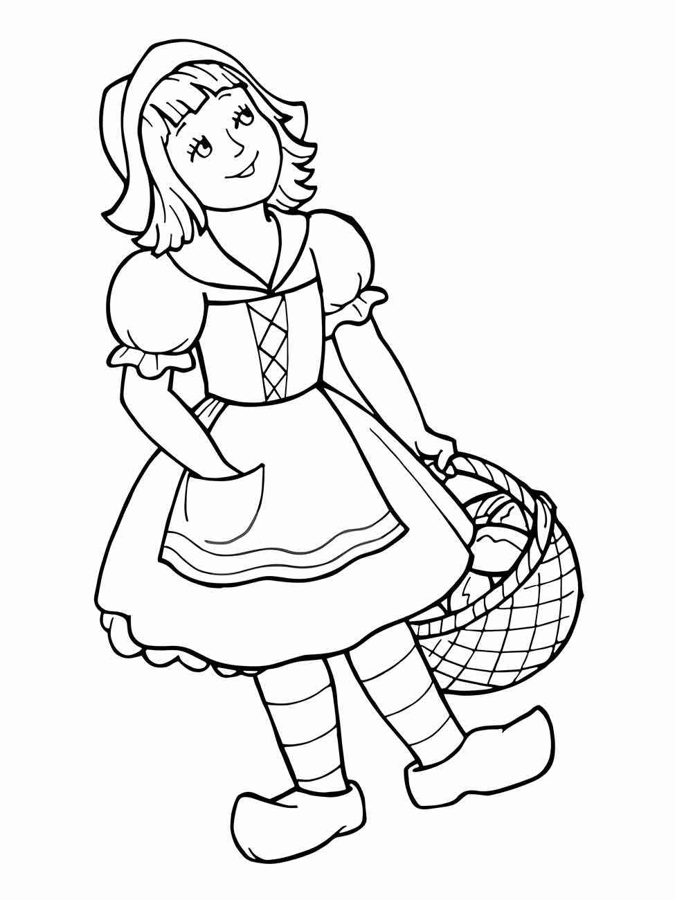 Rotkäppchen Ausmalbilder 076