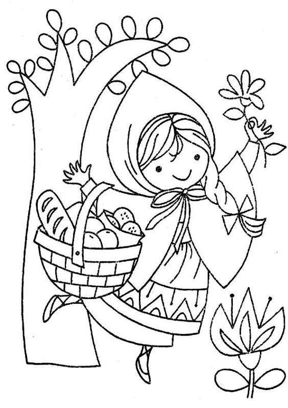 Rotkäppchen Ausmalbilder 082
