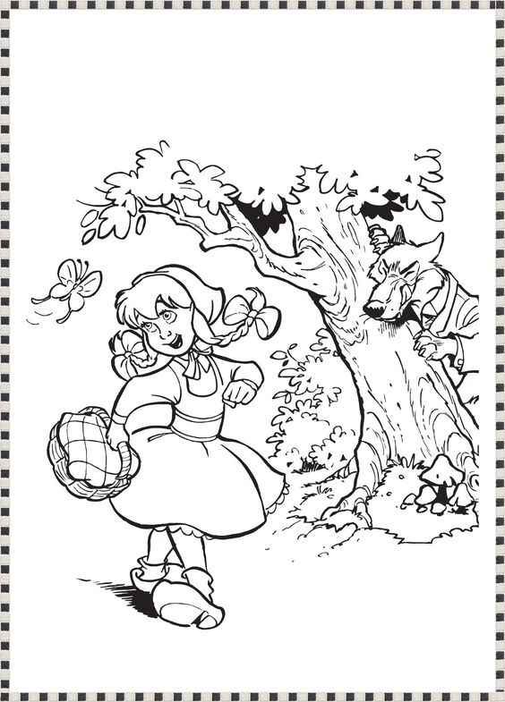 Rotkäppchen Ausmalbilder 159