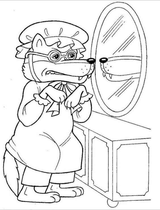 Rotkäppchen Ausmalbilder 244